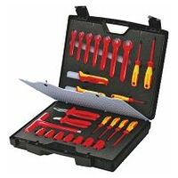 Standard Tool Case 26 parts with insulated tools for works on electrical installations