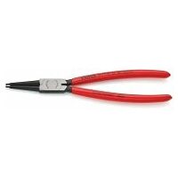 Circlip Pliers for internal circlips in bore holes plastic coated black atramentized 225 mm