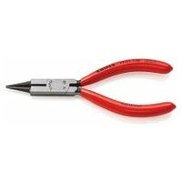 Round Nose Pliers with cutting edge (Jewellers' Pliers) plastic coated black atramentized 130 mm