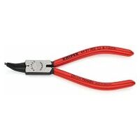 Circlip Pliers for internal circlips in bore holes 45° bent plastic coated black atramentized 140 mm