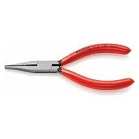 Flat Nose Pliers with cutting edges (Precision Mechanics Pliers) plastic coated 140 mm