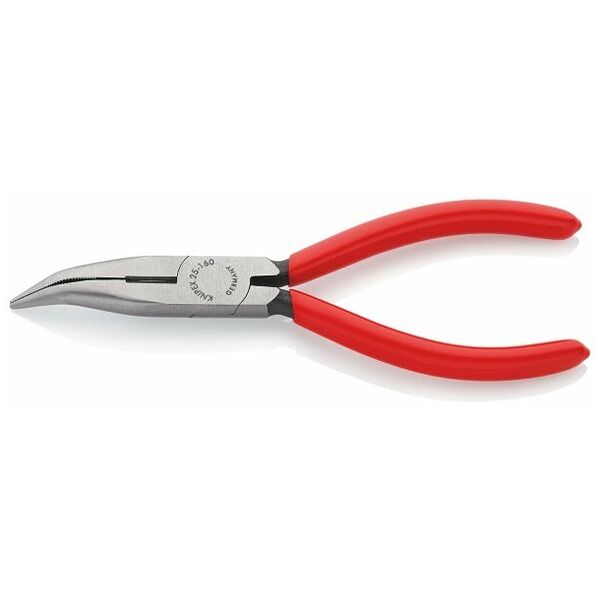 Snipe nose pliers angled polished 160 mm