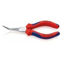 Flat Nose Pliers (Needle-Nose Pliers) with multi-component grips chrome-plated 160 mm