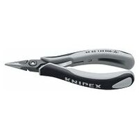 Precision Electronics Gripping Pliers ESD with multi-component grips burnished 135 mm