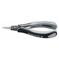 Precision Electronics Gripping Pliers ESD with multi-component grips burnished 135 mm