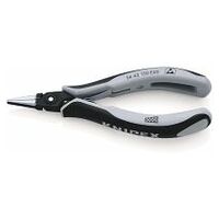 Precision Electronics Gripping Pliers ESD with multi-component grips burnished 130 mm