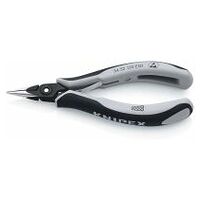 Precision Electronics Gripping Pliers ESD with multi-component grips burnished 130 mm
