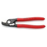 Cable Shears with opening spring plastic coated burnished 165 mm
