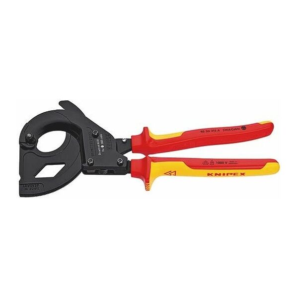Ratchet cable cutter for steel-armoured cables (SWA cables) VDE insulated 315 mm