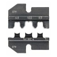 Crimping die for solar cable connectors MC4 (Multi-Contact)