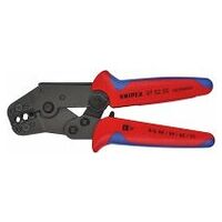 Crimping Pliers short design with multi-component grips burnished 195 mm