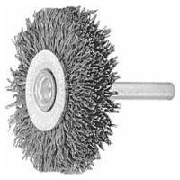 Cepillo circular con mango Alambre de acero, latonado 0,25 mm