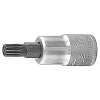 Bit socket, trisquare, 3/8 inch, for XZN screws
