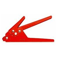 Cable tie pliers tension and cut capacity 2.4 to 9 mm