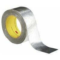 3M™ High Temperature Aluminium Foil/Glass Cloth Tape 363, Silver, 19.05 mm x 33 m