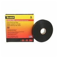 3M™ Scotch® 22 Heavy Duty Vinyl Electrical Tape, Black, 12.7 mm x 32.9 m (0.5 in x 108 ft)