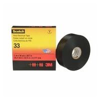 Scotch® 33 Ruban vinyle isolant électrique noir 33m x 38 mm ep: 0,18mm