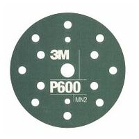 3M™ Hookit™ fleksible slibeskiver, grønne, 150 mm, P600, 125 stk. / karton
