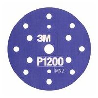 3M™ Hookit™ pružnýBrusný Disc Pad opěrný talíř 270J, 150 mm, 17 otvorů, P1200, PN34804