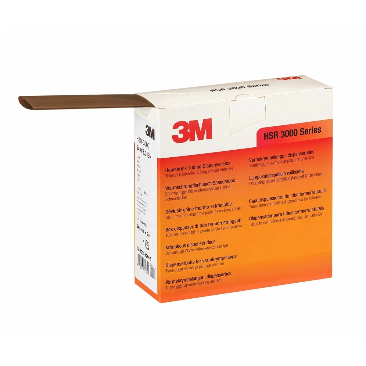 Simply buy 3M™ HSR-3000 Heatshrink Tubing 9,0/3,0 mm Brown Dispenserbox
