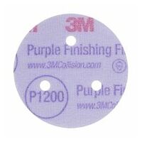 3M Hookit 260L+ Purple Schleifscheiben 3-Loch, 76mm, P1200