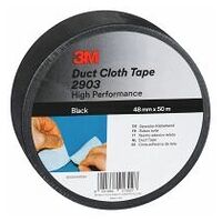 3M™ Scotch® Duct Cloth Tape 2903, Zwart, 48 mm x 50 m