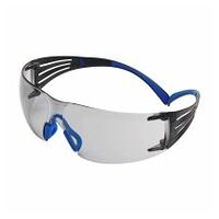 3M™ SecureFit™ 400 sikkerhedsbriller, blågråt stel, PC, UV/Scotchgard™ antibegroning, farvetone: grå indendørs/udendørs, SF407SGAF-BLU