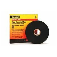 Scotch® 22 vinyl isoleringstape, sort, 19 mm x 33 m, 0,25 mm