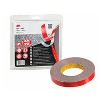 3M™ VHB™ højtydende dobbeltklæbende tape 4991F, grå, 19 mm x 5,5 m, 2,3 mm, blisterpakning