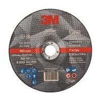 3M™ Silver Cut-Off Wheel, T42, 178 mm x 2.5 mm x 22.23 mm, PN51802