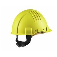 3M™ High Heat Helmet, Ratchet, Dielectric 440v, Leather Sweatband, Yellow, G3501M–GU