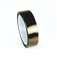 3M™ Ruban Électrique sur Film PTFE 63, Adhésif silicone simple face, 355 mm x 33 m, épaisseur totale : 0,09 mm, couleur ambre clair