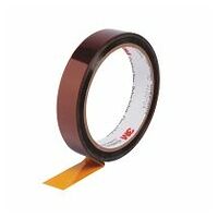 3M™ Polyimide Film Electrical Tape 92, Amber, Silicone Adhesive, 1 mil film, 12 in x 36 yd logroll
