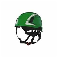 3M™ SecureFit™ Safety Helmet, X5004V-CE, Green, Vented, Reflective, CE, 4 EA/Case