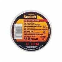 Ruban de codage couleur électrique vinyle Scotch® 35, 19 mm x 20 m, Marron
