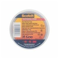 Scotch® 35 Bandă de izolație electrică din vinil Scotch® 35, gri, 19 mm x 20 m, 0,18 mm