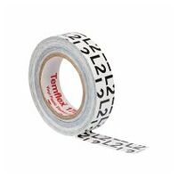 3M™ Temflex™ 1700 cinta aislante eléctrica de vinilo, gris, 15 mm x 10 m, 0,17 mm, impresa en blanco y negro ″L2″.