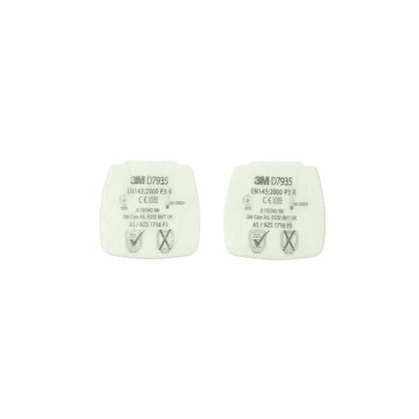 Set di filtri antiparticelle intercambiabili, 20 paia, Filtro: P3R