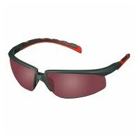 3M™ Solus™ 2000 sikkerhedsbriller, grå/røde bøjler, rød spejlglas, vinkeljusterbar, antiridsebelægning, S2024AS-RED-EU