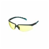 3M™ Solus™ 2000 Schutzbrille, grau/türkisfarbene Bügel, Scotchgard™ Anti-Beschlag Beschichtung (K&N), gelbe Scheibe, winkelverstellbar, S2003SGAF-BGR-EU