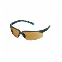3M™ Solus™ 2000 Safety Glasses, Grey/Blue-Green Temples, Scotchgard™ Anti-Fog / Anti-Scratch Coating (K&N), Brown Lens, S2005SGAF-BGR-EU