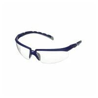 3M™ Solus™ 2000 sikkerhedsbriller, blå/grå bøjler, anti-dug/ridser, klar linse, vinkeljusterbar, S2001AF-BLU-EU