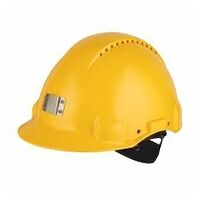 3M™ Tvrdý klobouk, uvikační, ráčnový, odvětrávaný, držák lampy, žlutý, G3000NUV-10-GB
