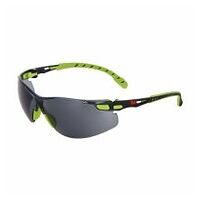 3M™ Solus™ sikkerhedsbriller med grøn/sort stel, Scotchgard™ antidug-belægning, grå linser, S1202SGAF-EU