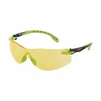 3M™ Solus™ sikkerhedsbriller, grøn/sort stel, Scotchgard™ anti-dug belægning, gule linser, S1203SGAF-EU