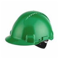 3M™ casco, Uvicator, con arnés de ruleta, ventilado y banda antisudor de plástico, verde, G3000NUV-GP