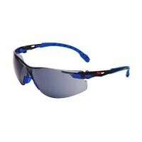 3M™ Solus™ 1000 Gafas de seguridad, montura azul/negro, recubrimiento antiempañante/antirrayaduras Scotchgard™ (K y N), lente gris, S1102SGAF-EU, 20/caja