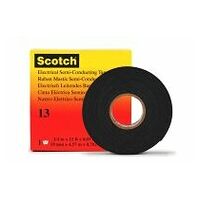 Scotch® 13 bandă de cauciuc etilenă-propilenă, autosigilantă, conductoare, neagră, 19 mm x 4,5 m, 0,76 mm