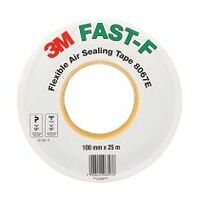 3M™ FAST-F Flexibele Afdichtingstape 8067E met gesplitst beschermpapier 50mm/50mm, Lichtbruin, 100 mm x 25 m, 0.25 mm