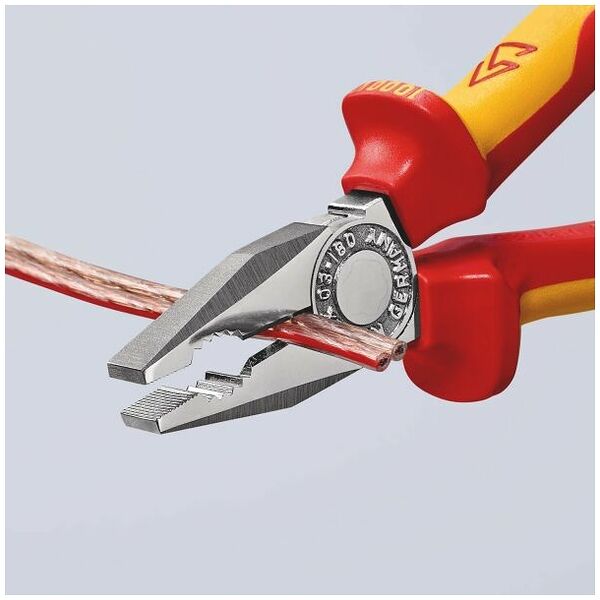 Combination pliers chrome-plated, VDE insulated 160 mm